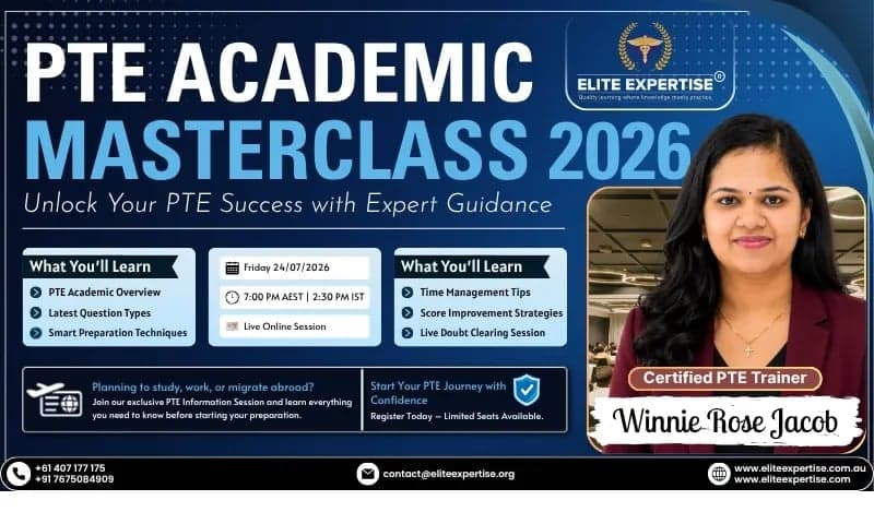 PTE Academic Masterclass 2026