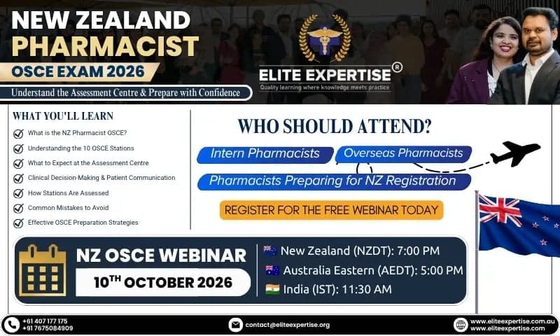 NEW ZEALAND PHARMACIST OSCE EXAM 2026