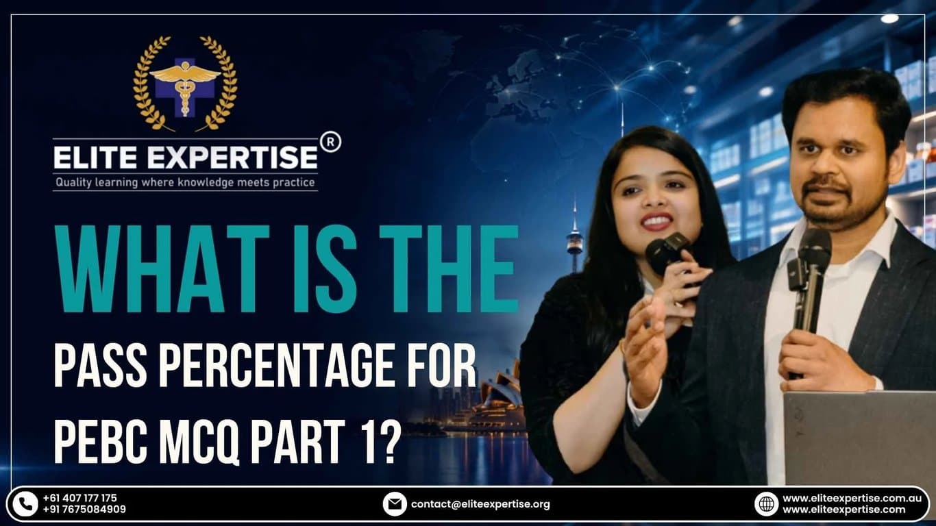 What is the pass percentage for PEBC MCQ Part 1? 