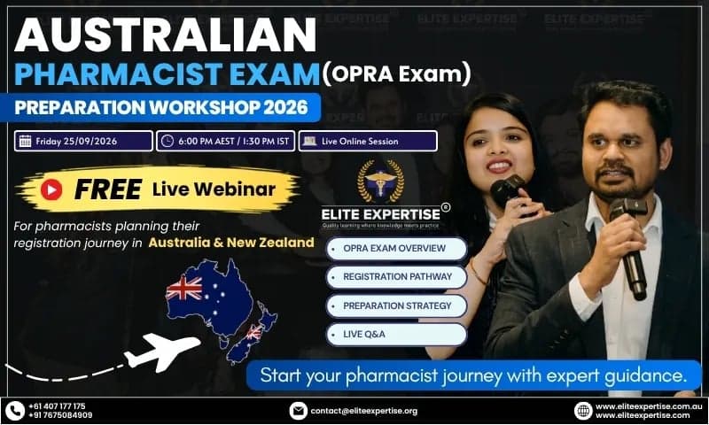 Free Australian Pharmacist (OPRA) Exam Preparation Workshop 2026