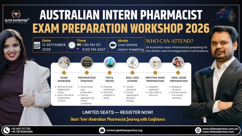 Australian INTERN PHARMACIST EXAM PREPARATION WORKSHOP 2026